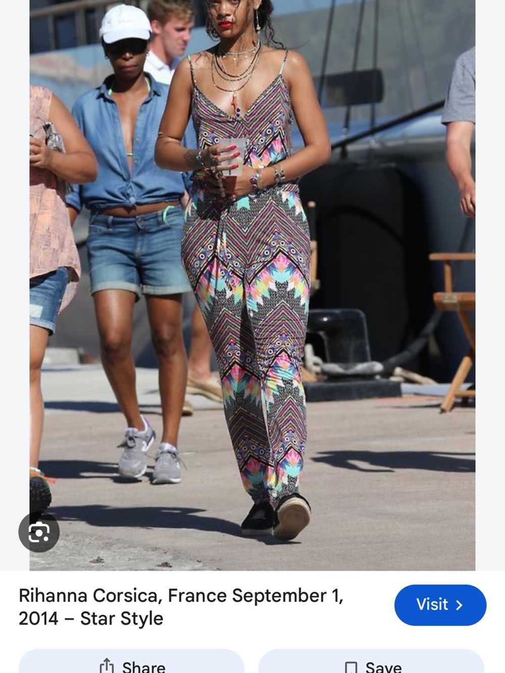 Mara Hoffman Multicolor Geometric Print Spaghetti-Strap Jumpsuit